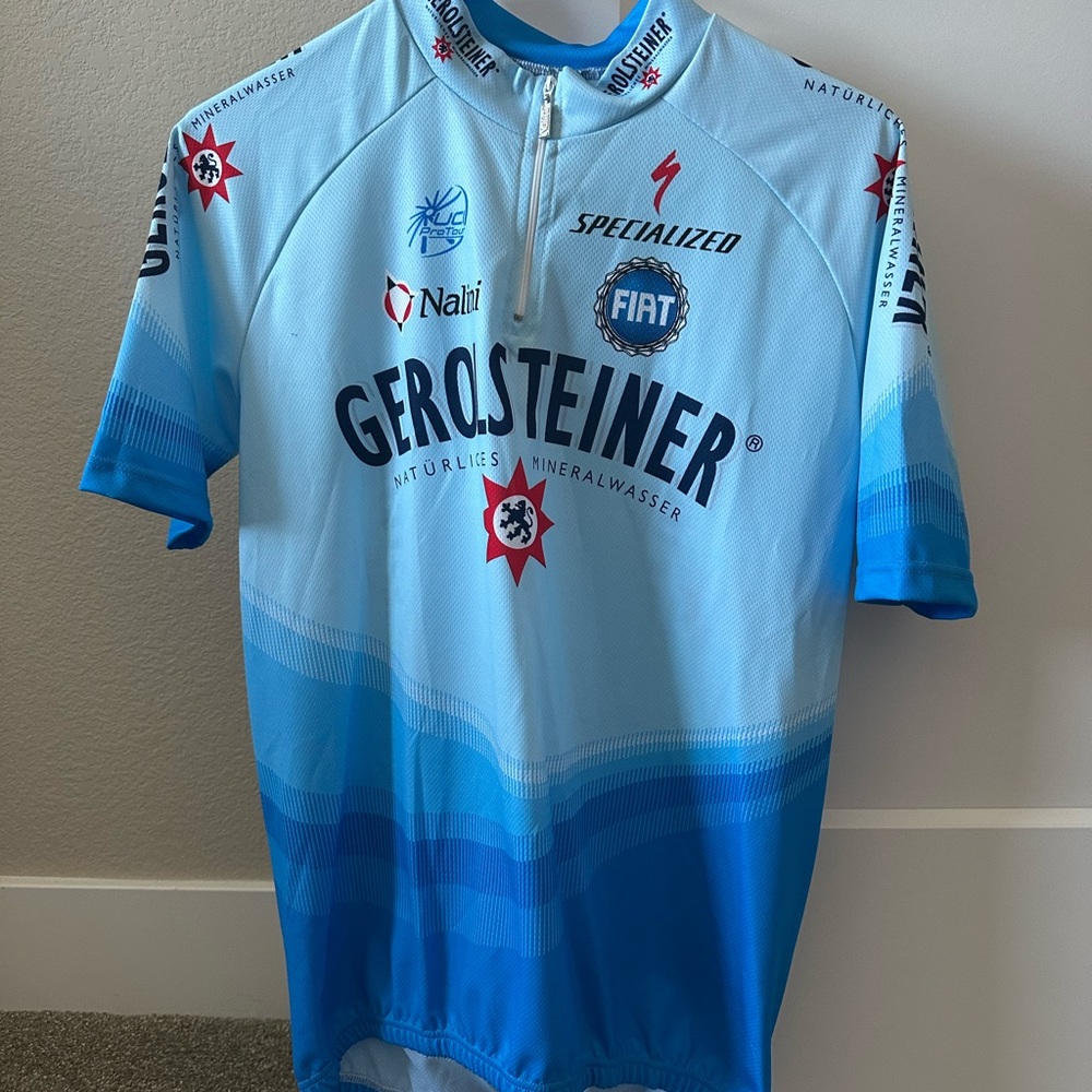 NWT Nalini Cycling Team Jersey Size L Gerolsteiner Specialized Fiat UCI Pro Tour
